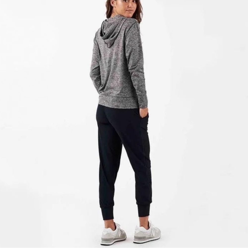Vuori Women's Heather Gray Full-Zip Halo preforms Hoodie with Drawstrings sz XS - Picture 3 of 10
